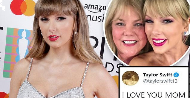 Taylor Swift posts a loving message to her mother after winning Best Family Feature at the 2021 CMT Music Awards