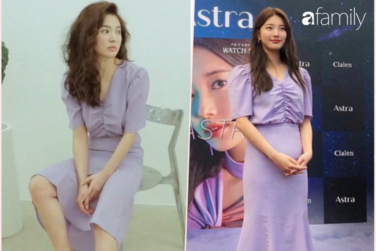 Song Hye Kyo is gorgeous when wearing same dress with Suzy