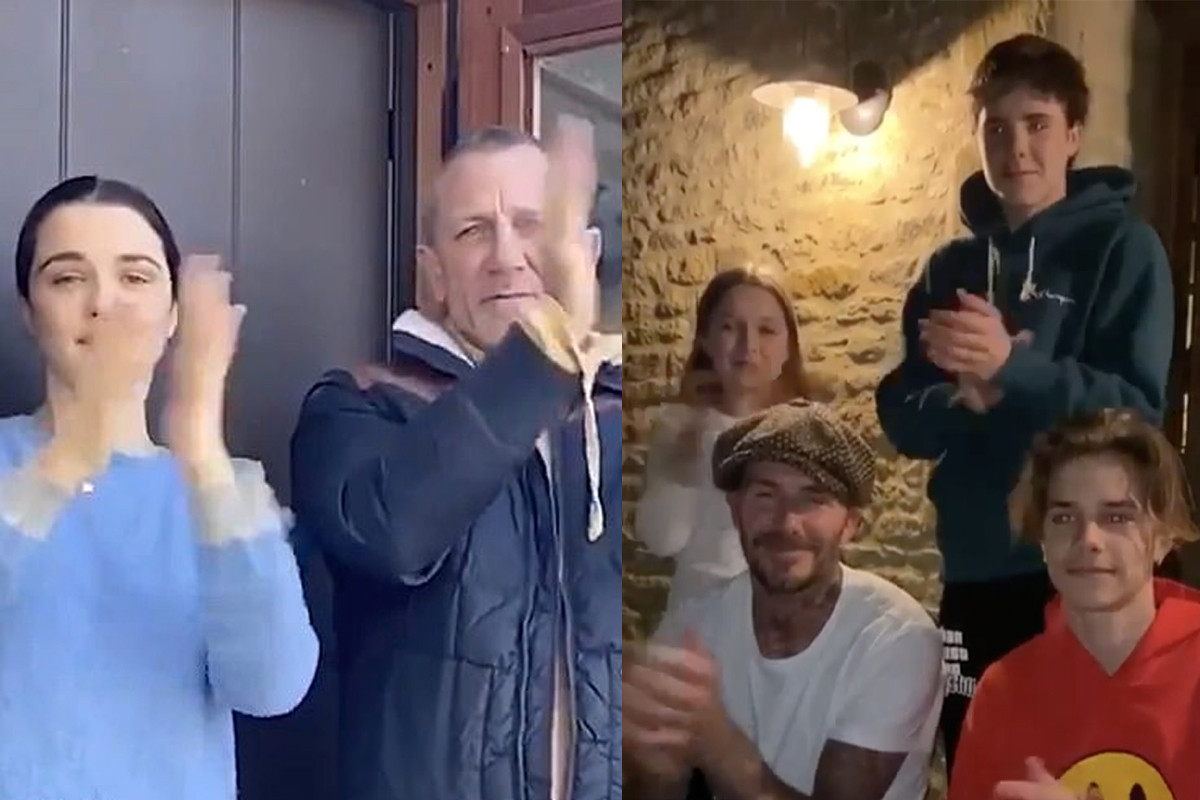Daniel Craig joins David Beckham and celebrities in video cheering on health workers