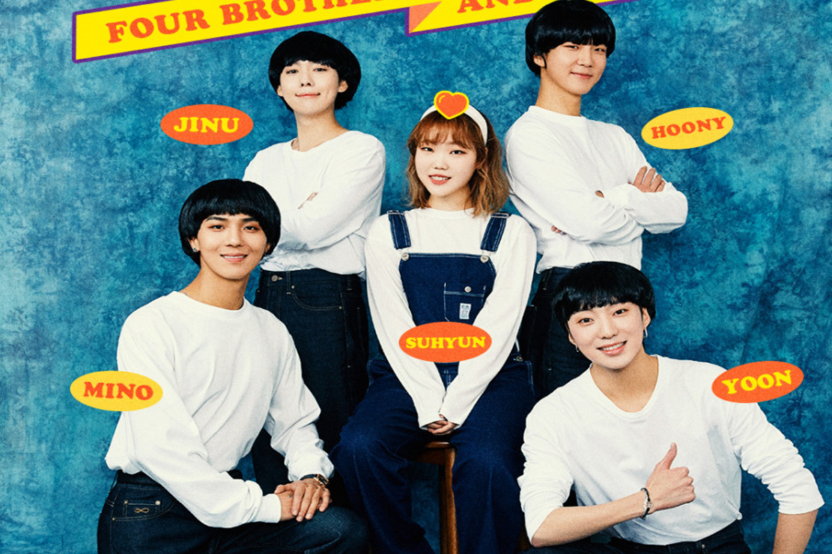 WINNER adopt AKMU's Suhyun as their little sister in newest family photo teaser