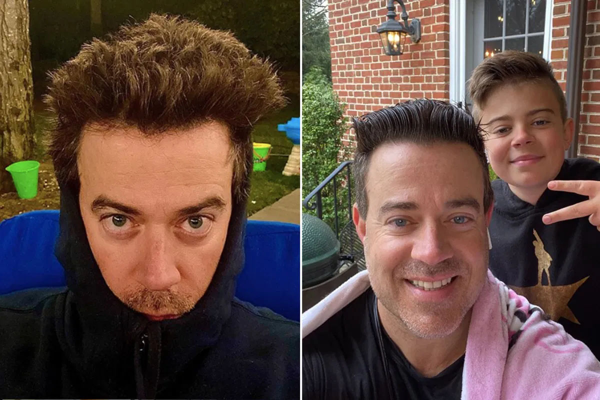 Carson Daly cuts his own hair live on "Today" show