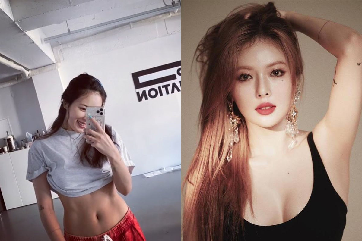 HyunA shows off her healthy body in her personal SNS