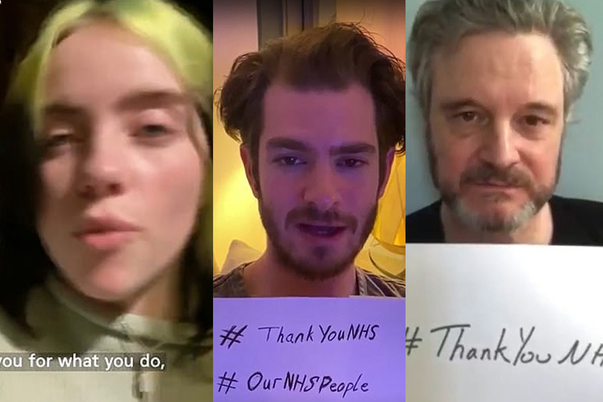 Hugh Grant, Billie Eilish and more join third video to thank British health workers