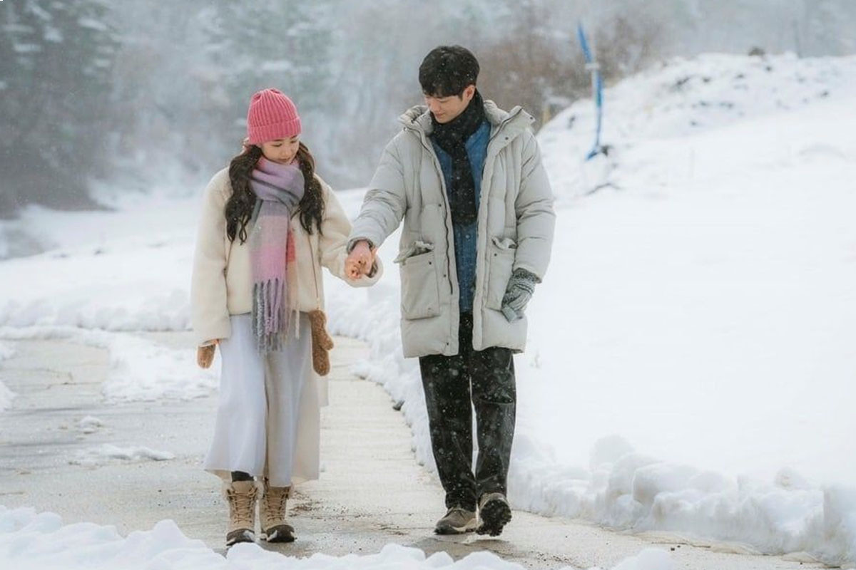 Park Min Young And Seo Kang Joon Share Sweet Moment In The Snow In “I’ll Go To You When The Weather Is Nice”