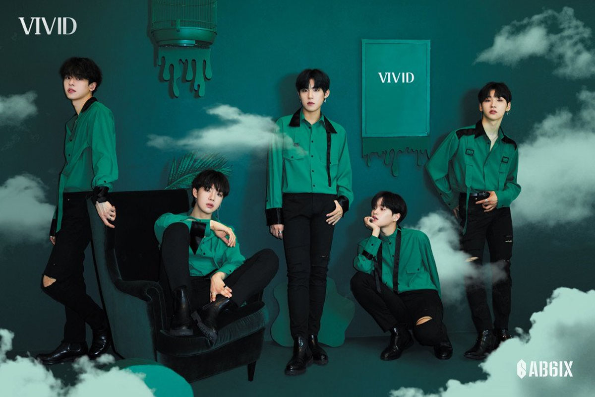 AB6IX reveal new album 'Vivid' concept blue and green world images