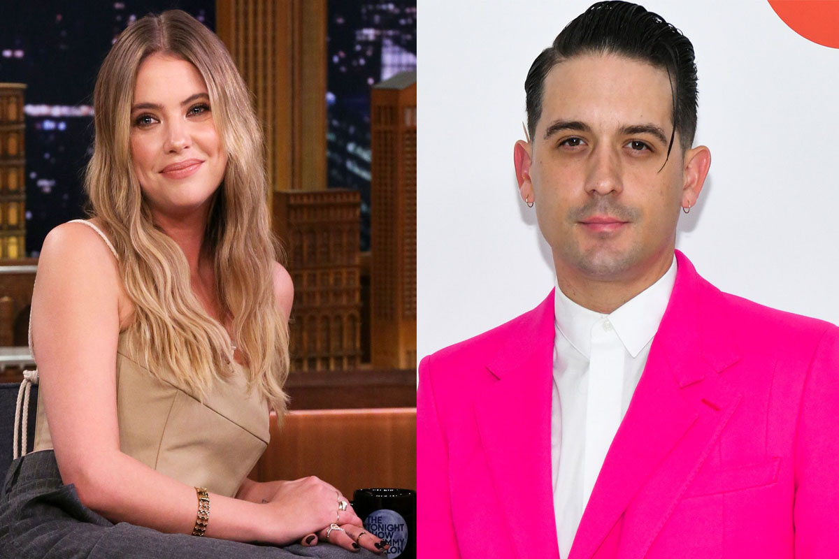 Ashley Benson emerges in sweats and socks to collect take-out for herself and new beau G-Eazy