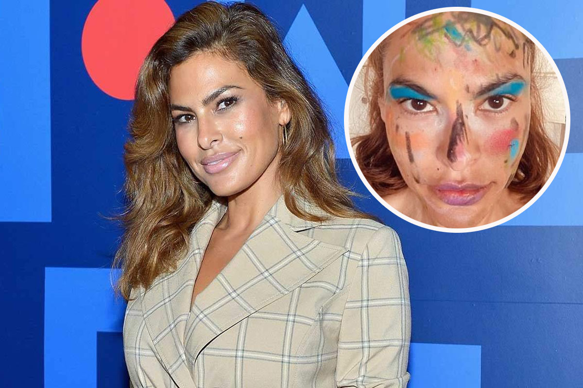 Eva Mendes reveals colorful makeover from her daughters