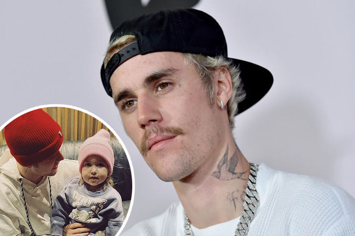 Justin Bieber cuddles up with his baby sister Bay