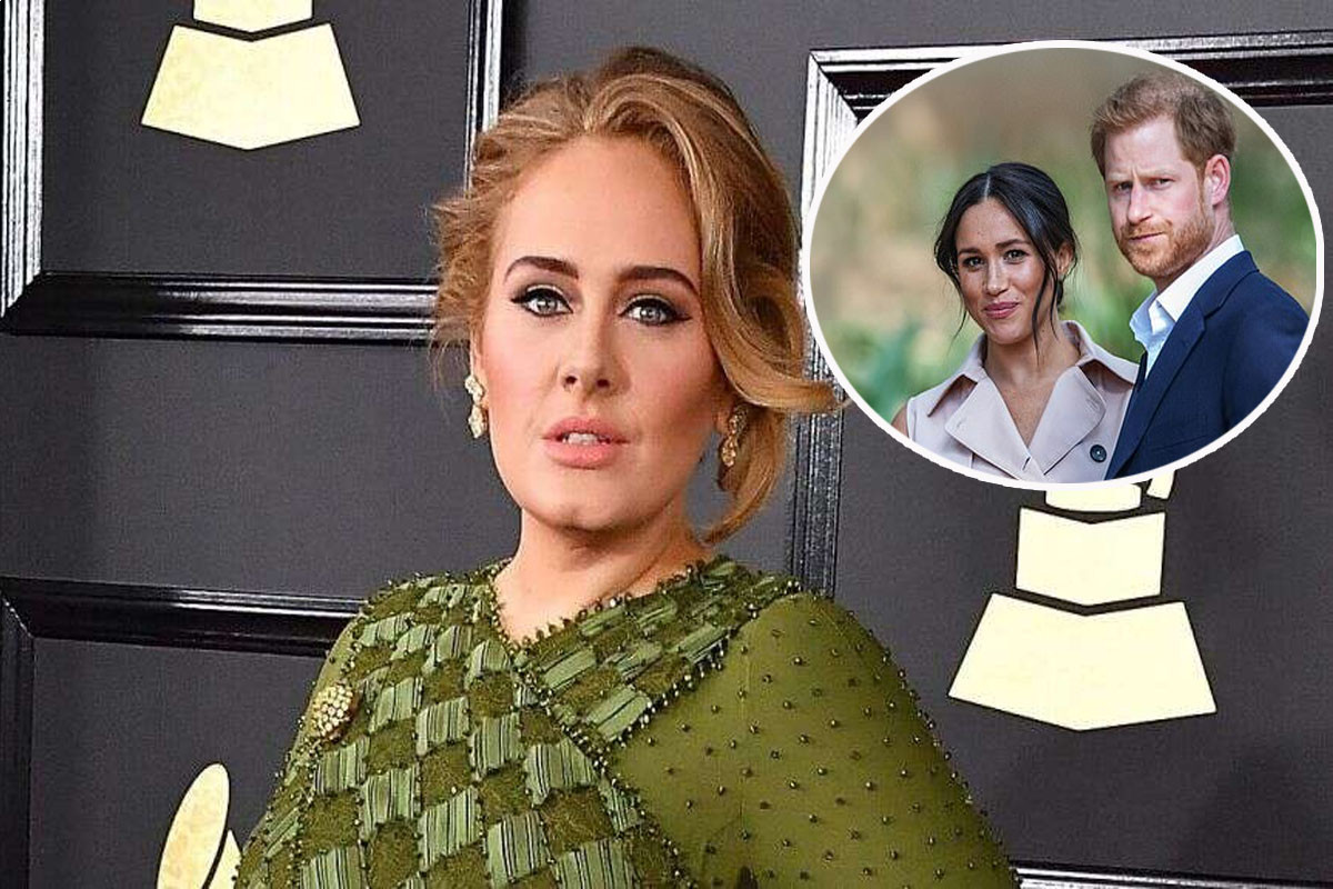 Adele has been giving Prince Harry and Meghan Markle "discreet"