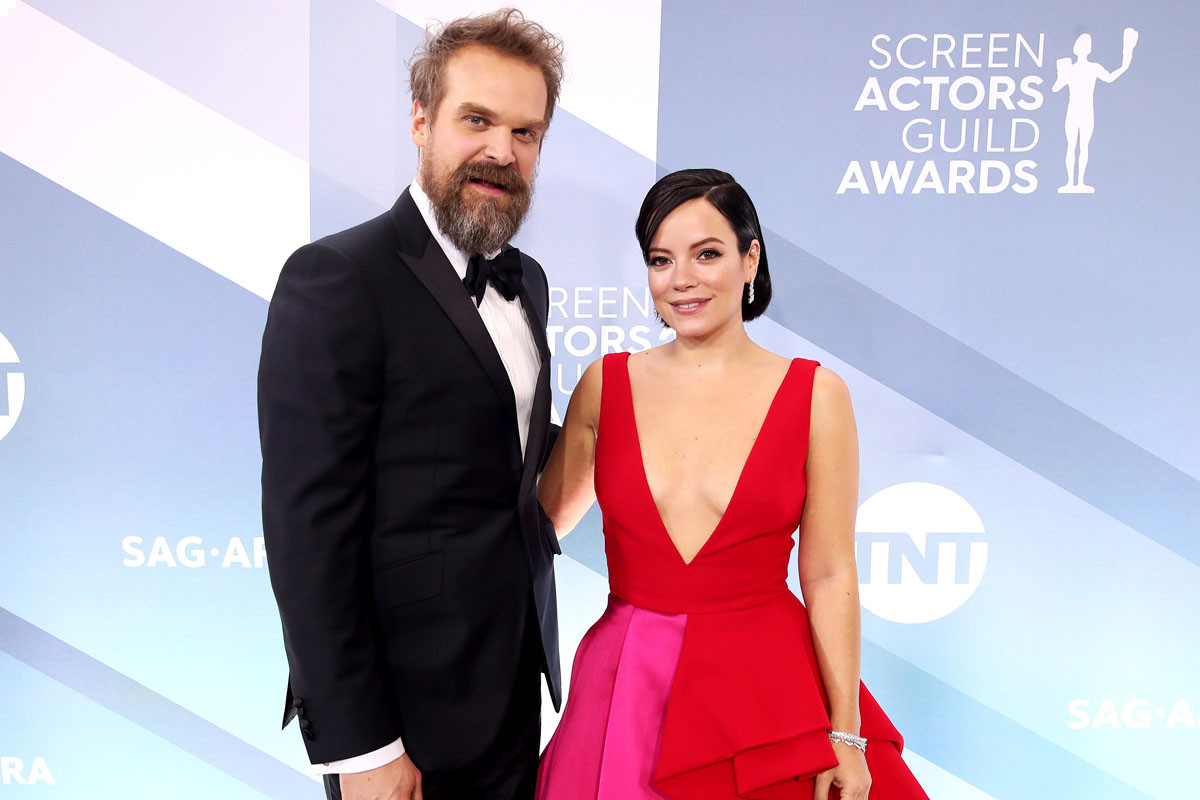 David Harbour official engaged to Lily Allen
