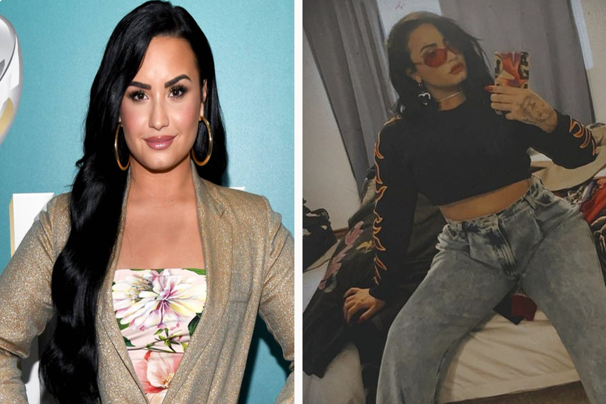Demi Lovato shares a look inside her clothes-strewn bedroom for chic mirror selfies