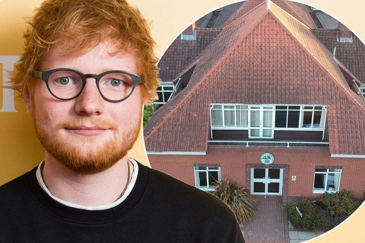 Ed Sheeran donated £170,000 to his old secondary school for art and IT students