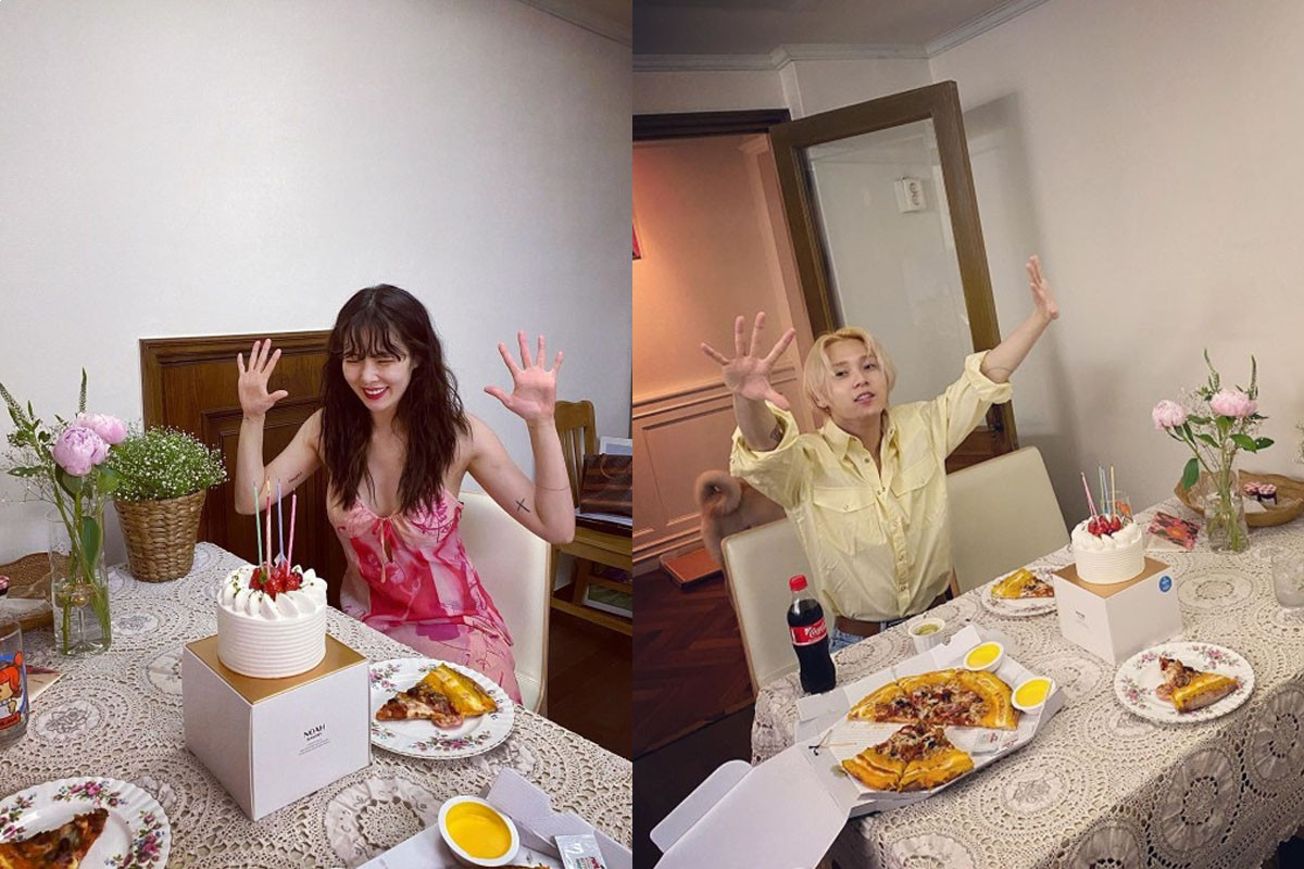 HyunA and DAWN show off their beautiful looks at celebrating their 5th anniversary