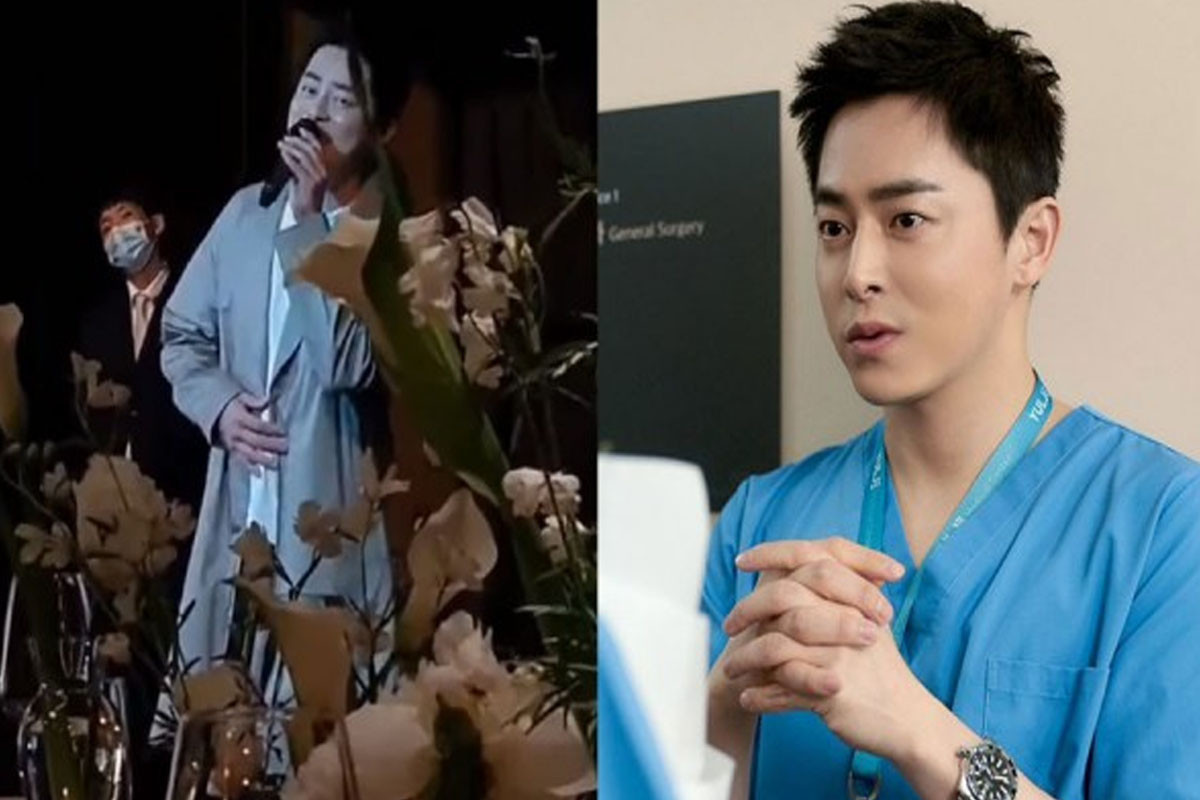 Jo Jung Suk lives hit OST 'Aloha' at wedding party of his friend