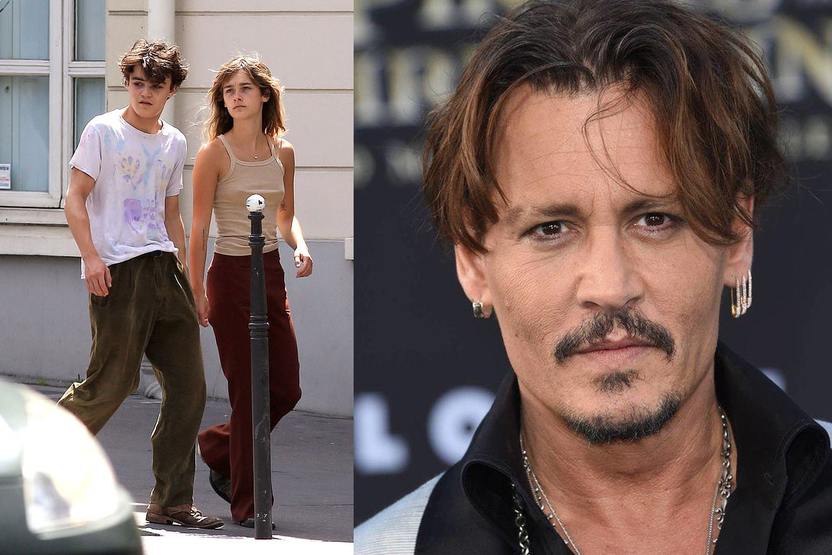 Johnny Depp's son Jack enjoys a stroll with his model girlfriend Camille Jansen in Paris
