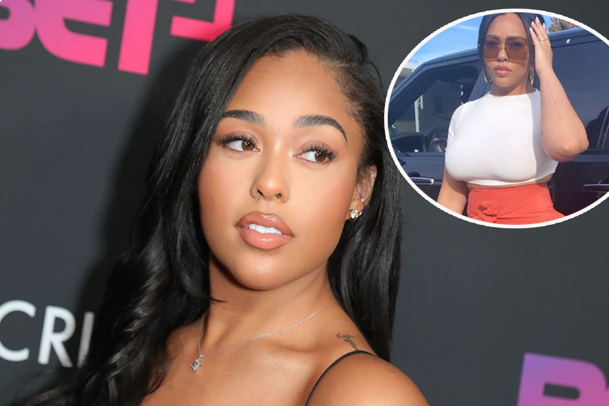 Jordyn Woods showcases her hourglass curves in a crop top
