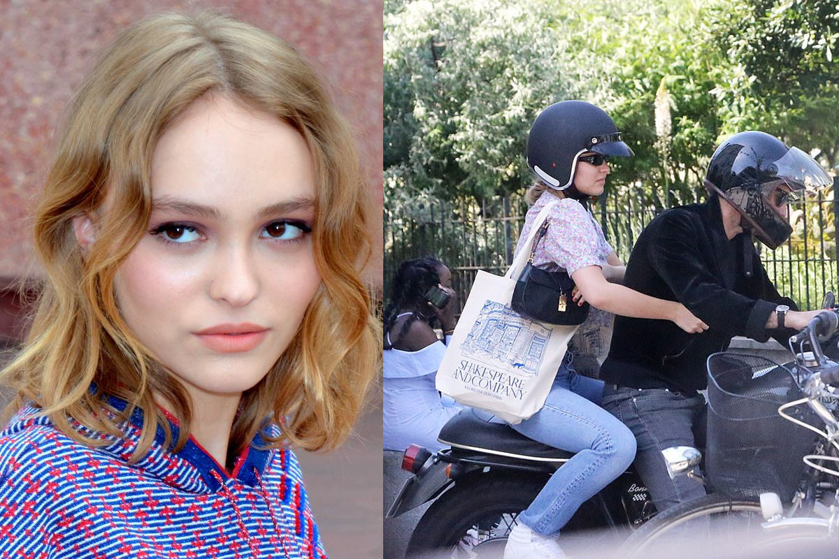 Lily-Rose Depp wore the ring for her 21st birthday and took a trip with her stepfather Samuel Benchetrit