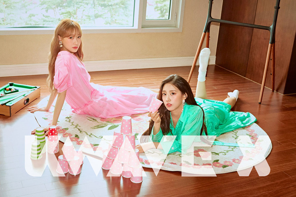 Lovelyz's Ryu Soo Jung & Jeong Ye In 'stay home' in pictorial with 'Kwave X'