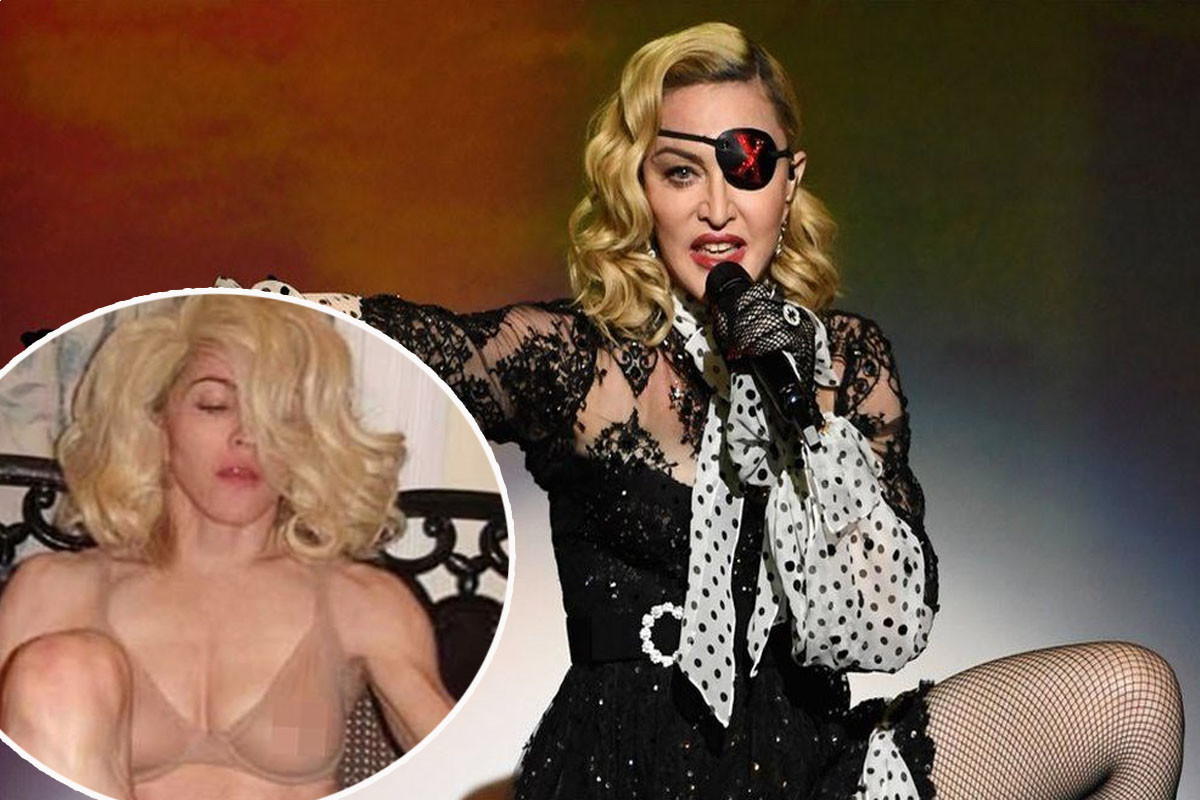 Madonna posts very revealing snap of her Wardrobe Sitch with cheeky message for anyone