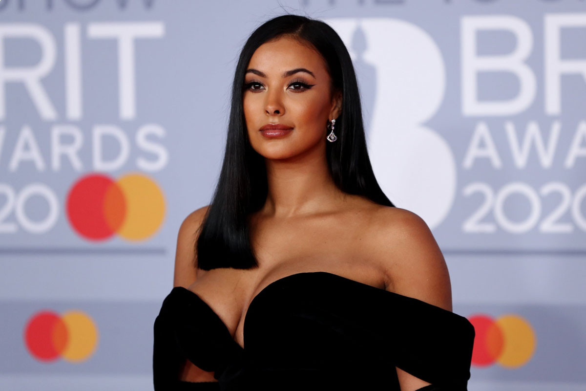Maya Jama shows off her sensational physique in yellow cut-out swimsuit