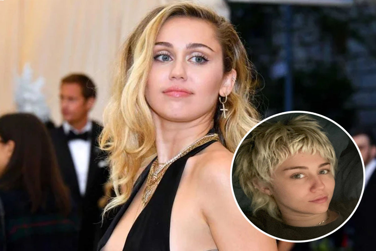 Miley Cyrus has her coif cut into a 'pixie mullet' with help from her mom Tish