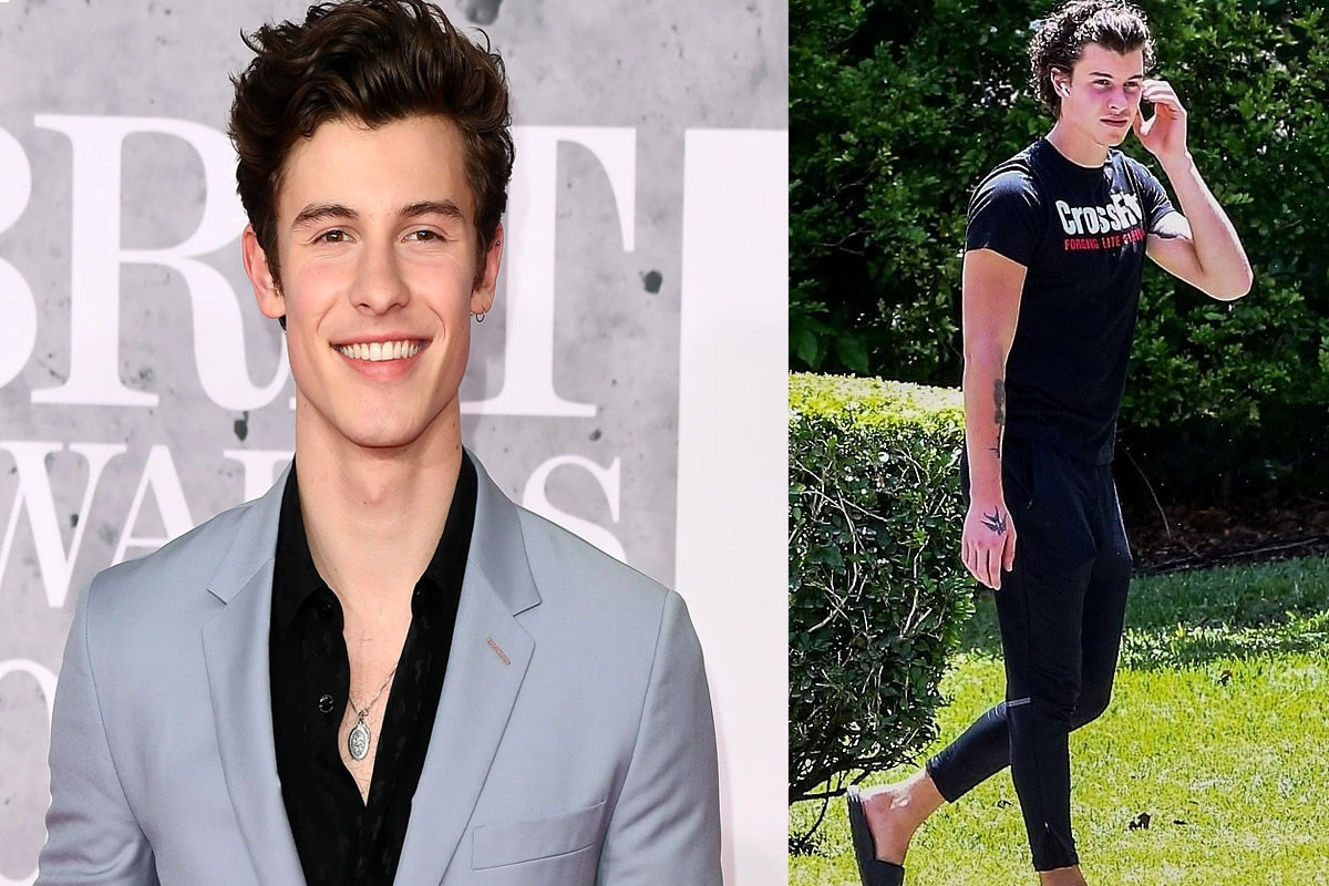 Shawn Mendes embarks on a casual walk around his neighborhood