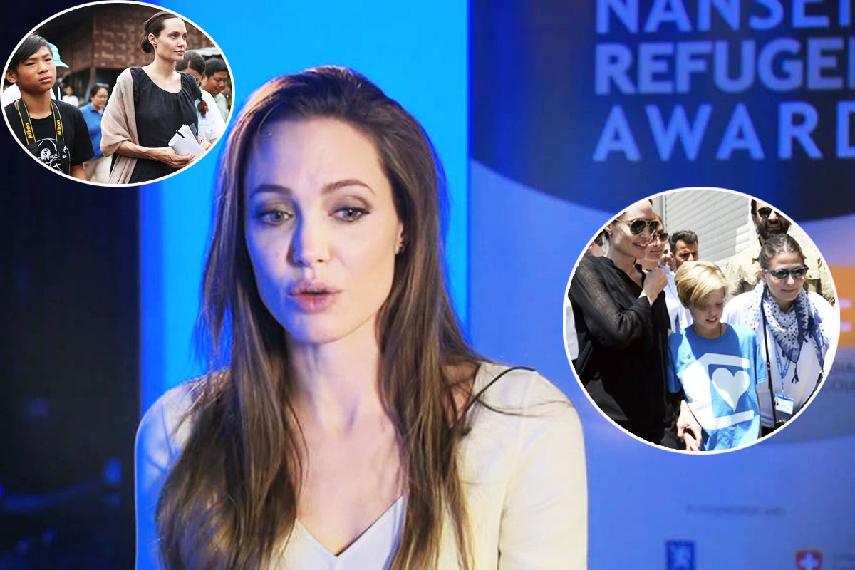 Angelina Jolie raises her kids to do the altruistic deed