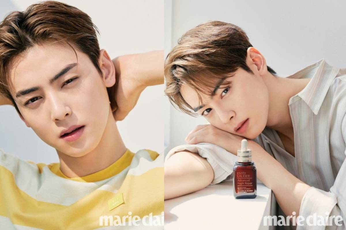 ASTRO Cha Eun Woo attracts attention by his charm in 'Marie Claire'