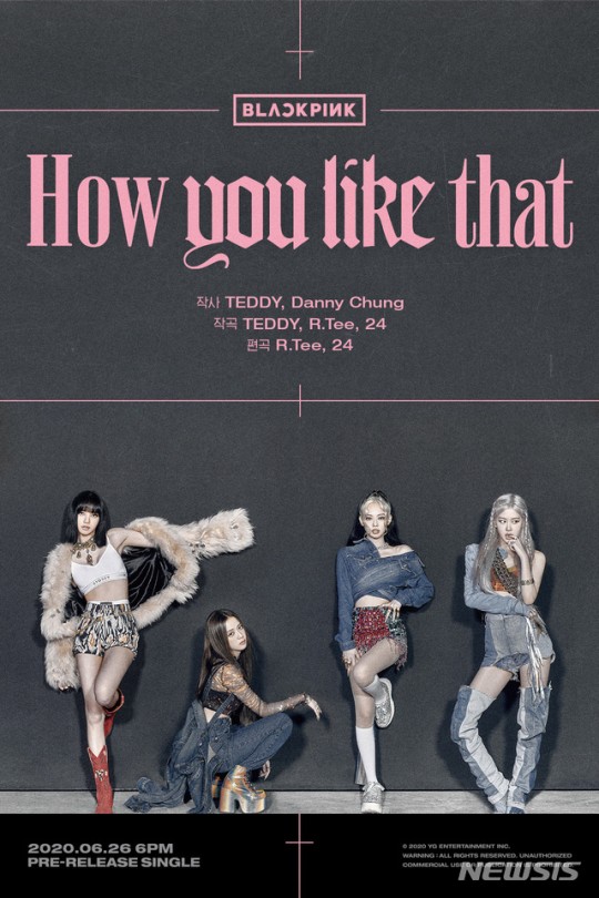 Blackpink Drops Their Credit Poster For How You Like That Starbiz Net