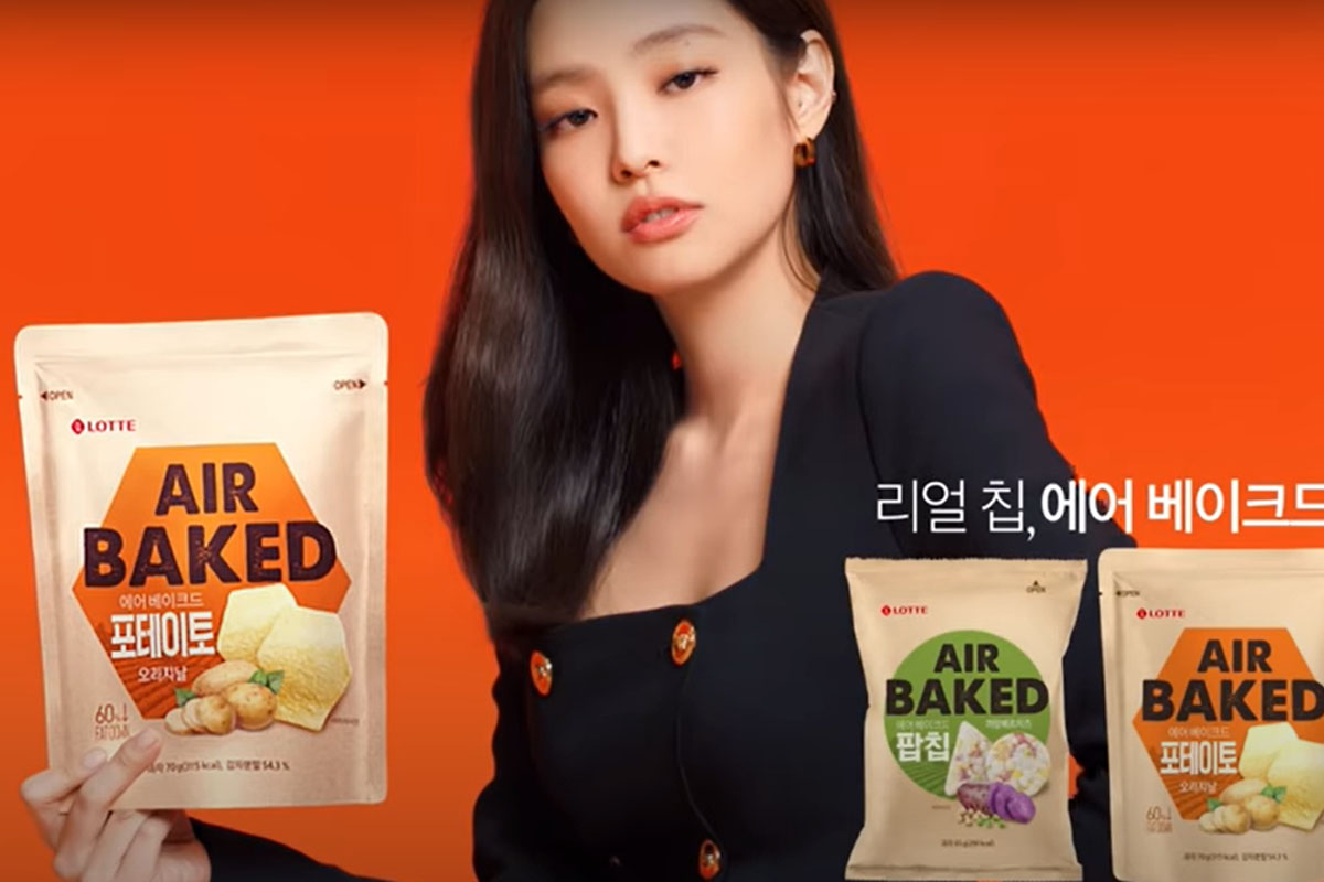 BlackPink's Jennie shows her beauty like goddess in snack advertisement 'AirBaked'