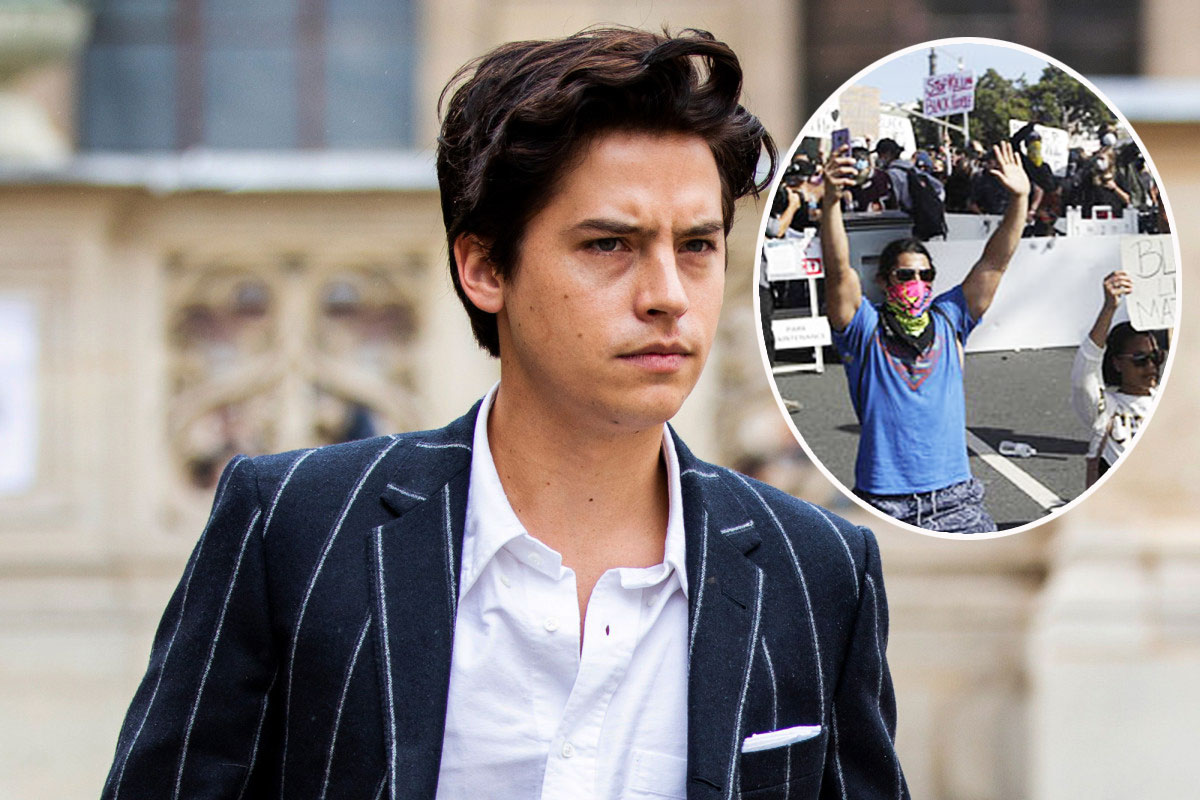 Cole Sprouse was arrested during his Black lives matter protest in Santa Monica