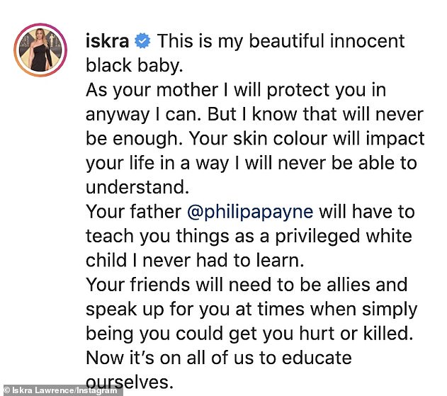 iskra-lawrence-vows-to-protect-her-newborn-daughter-from-racial-abuse-in-emotional-post-as-she-joins-black-lives-matter-3