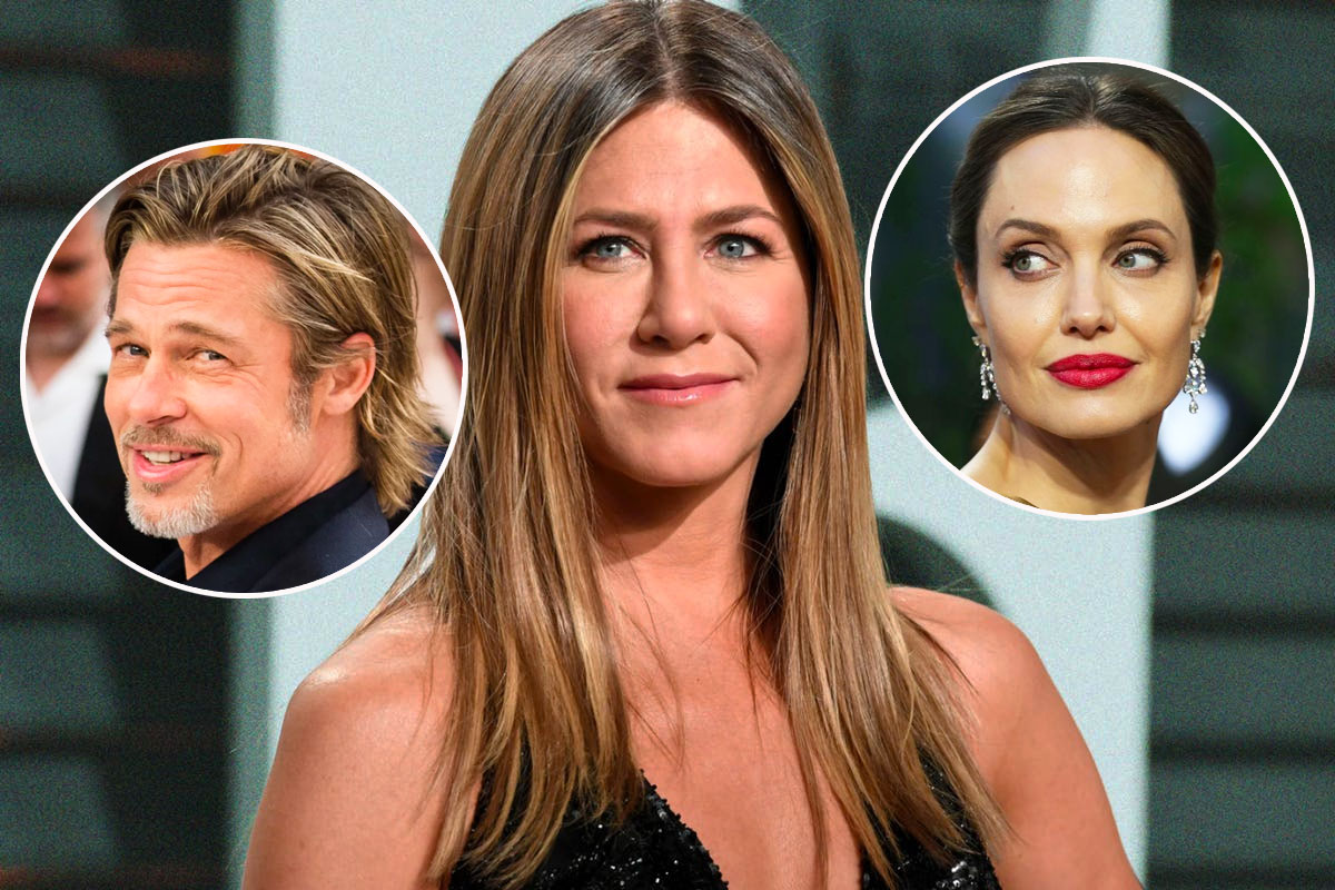 Jennifer Aniston has a headache as Brad Pitt and Angelina Jolie have been "getting on better"