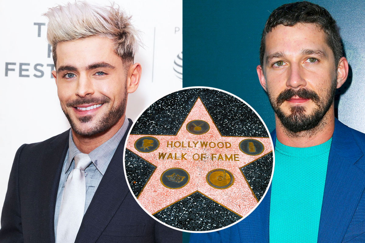 Zac Efron and Shia LaBeouf to get stars on Hollywood Walk ...