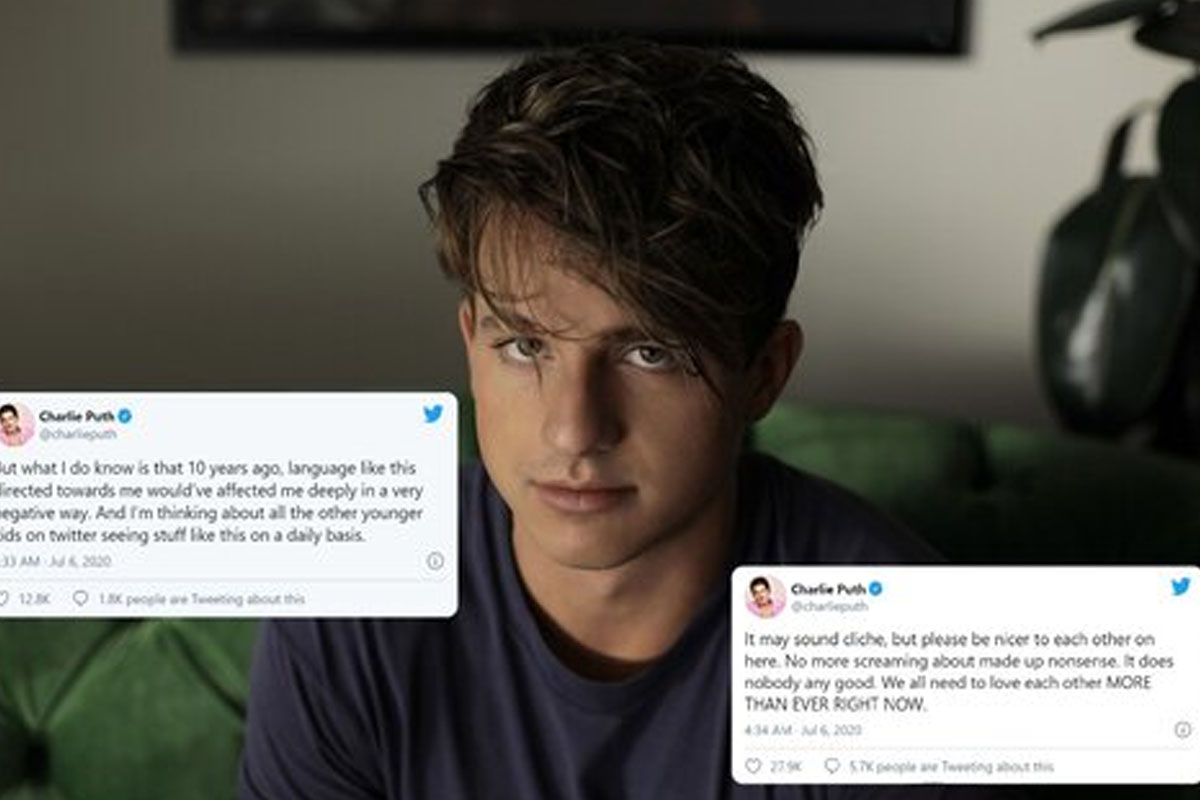 Charlie Puth criticized BTS fans for being attacked