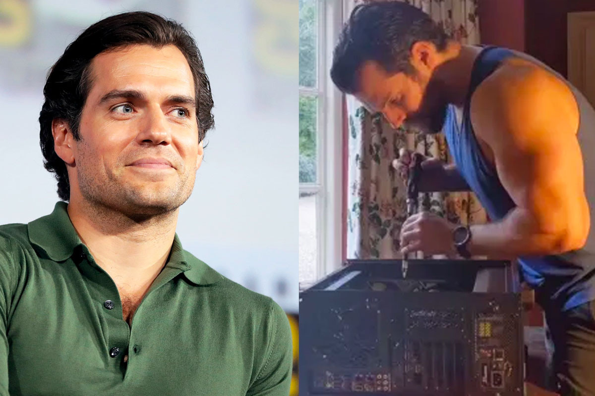 Henry Cavill builds PC by himself in his Instagram soothing video