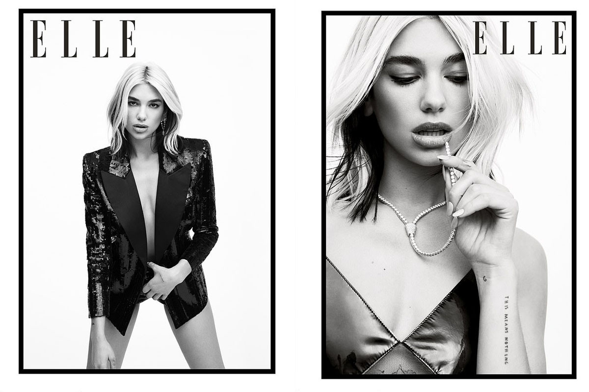 Dua Lipa puts on an edgy display in sizzling ELLE shoot
