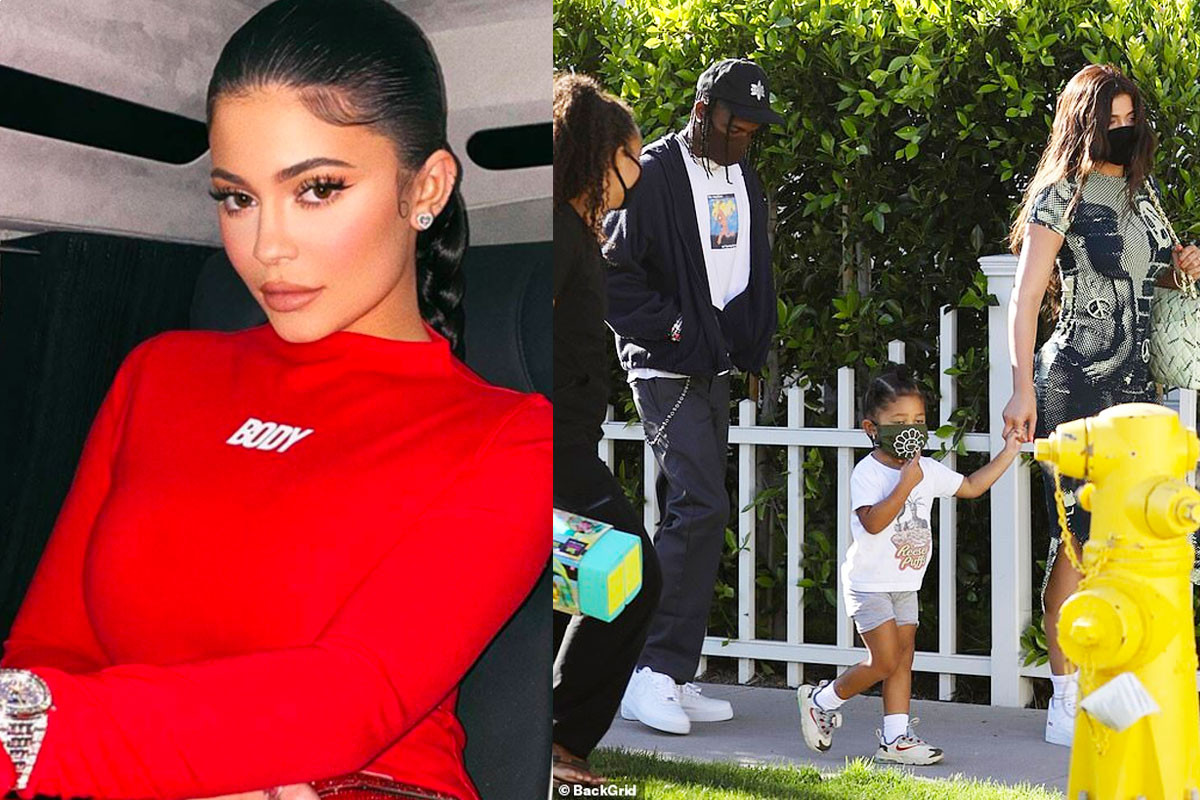 Kylie Jenner gathers with Travis Scott and Stormi for fancy family meetup