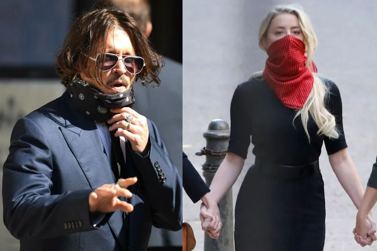 Johnny Depp and Amber Heard arrived at the High Court for the start of his libel trial