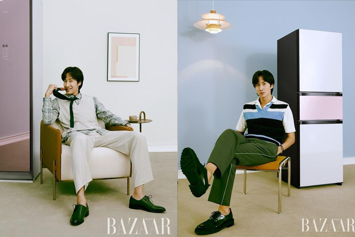 Lee Kwang Soo modern and chic as pro model in new pictorial of Bazaar