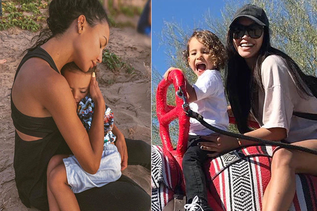 Naya Rivera 's sweet moment with her son