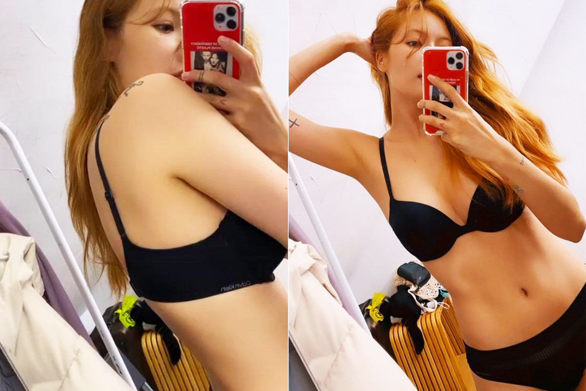 Netizens being crazy because of HyunA 's sexy body