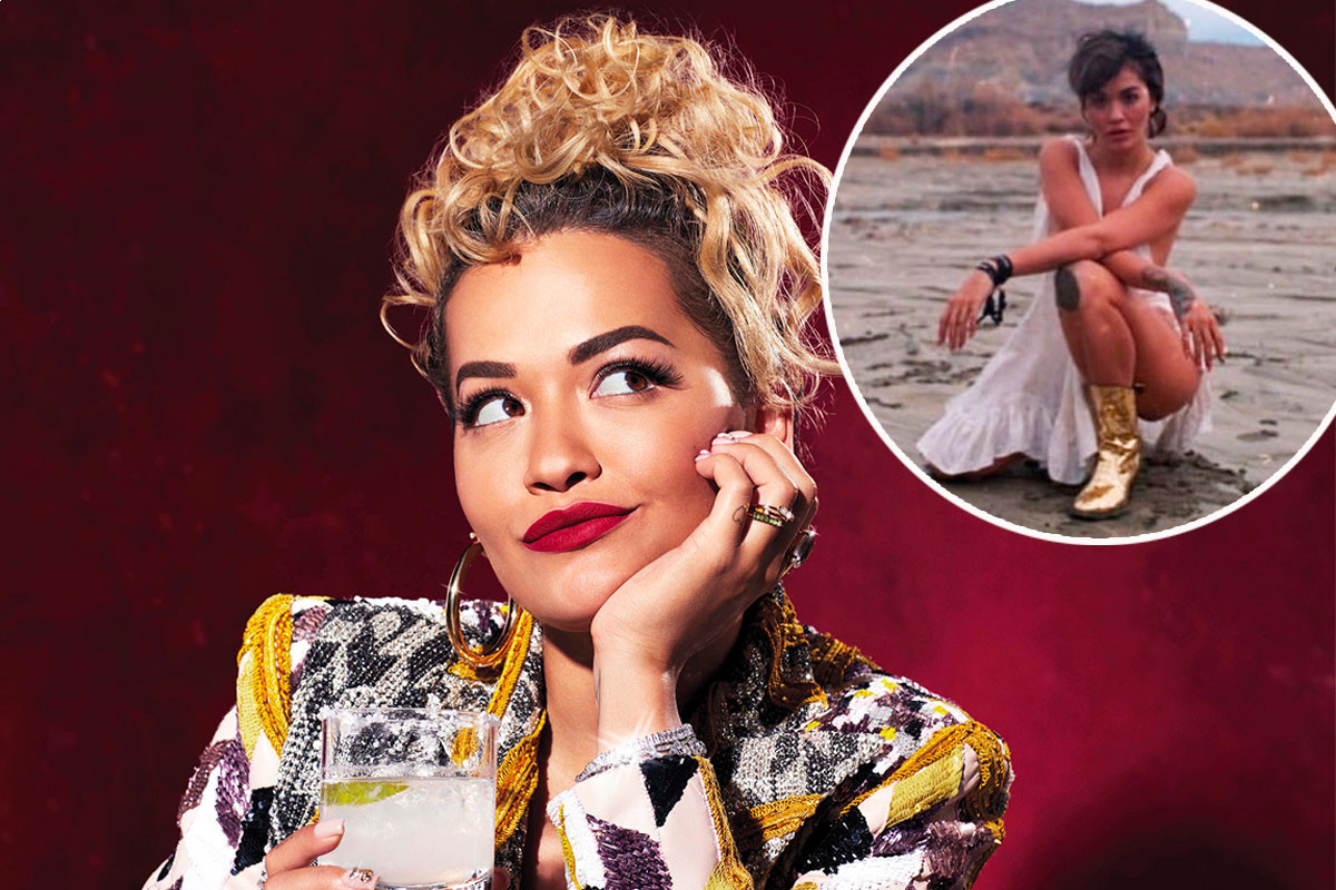 Rita Ora poses in see-through bra and knickers in sexy snaps