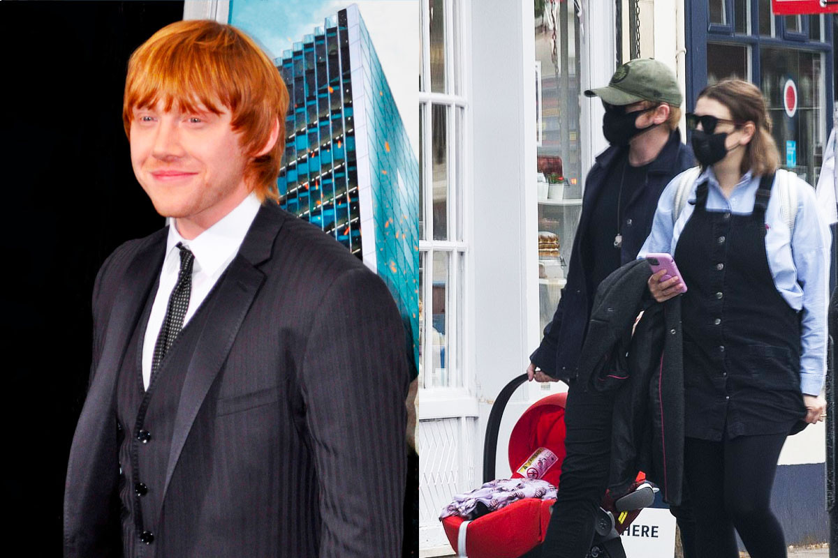 Rupert Grint and Georgia Groome Step Out With Their Daughter