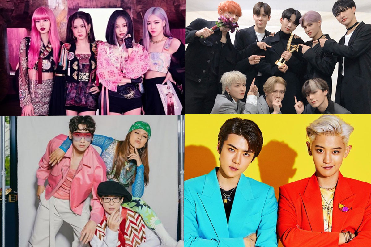 BLACKPINK, SSAK3, EXO-SC, And ATEEZ Top Gaon Monthly And Weekly Charts