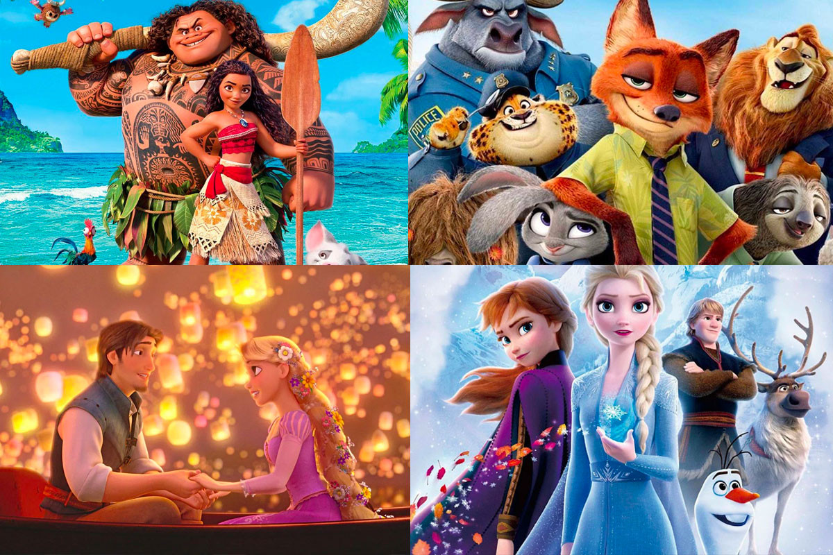 Footage that shows meticulous detail of Disney movies