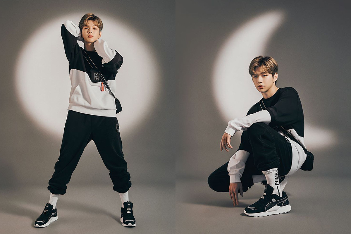 Kang Daniel introduces new collab shoes with sports brand PUMA