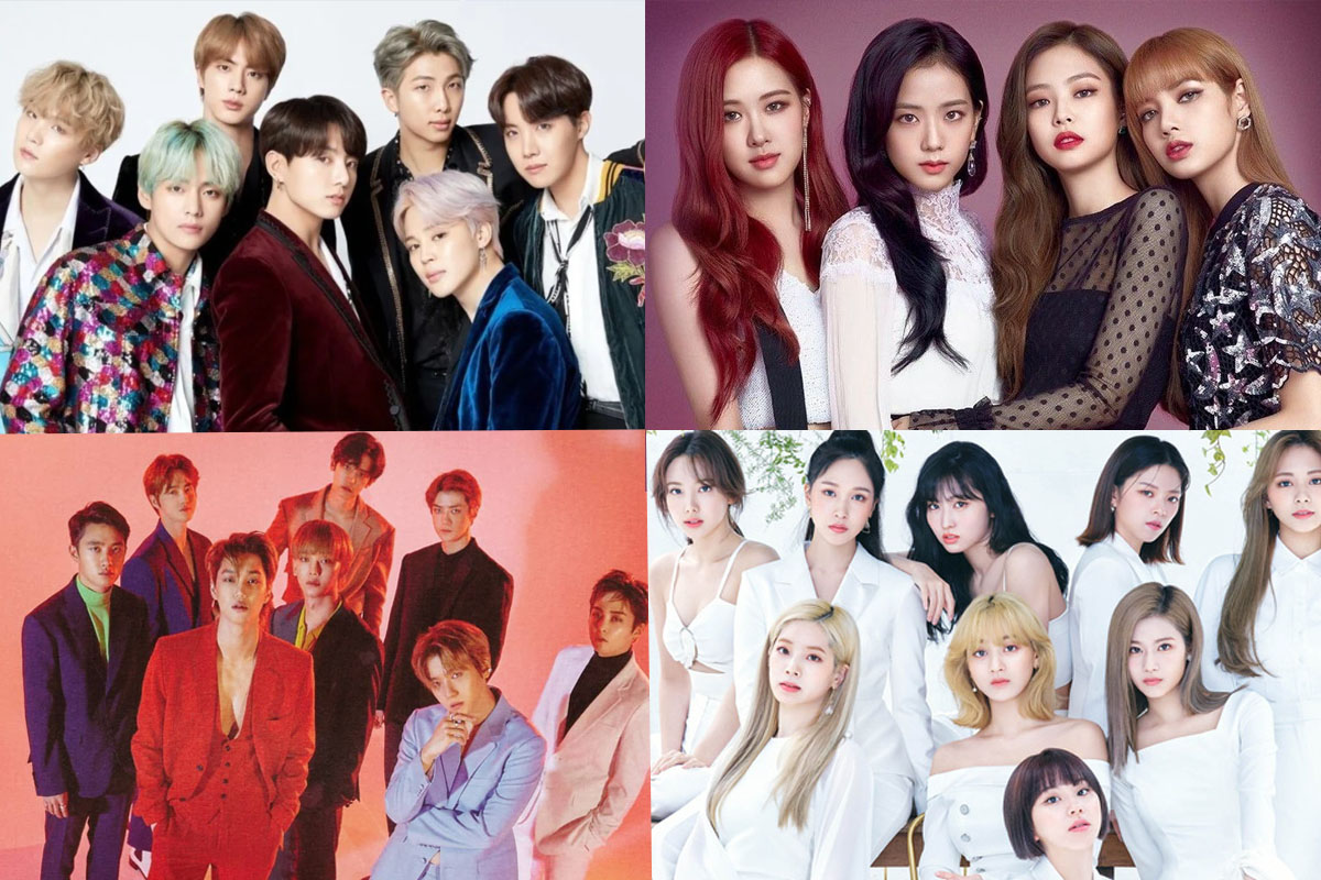 10 K-Pop boy groups and girl groups with the highest total stream on Spotify up to now