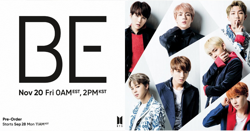 BTS To Release New Album 'BE' (Deluxe Edition) On Nov. 20