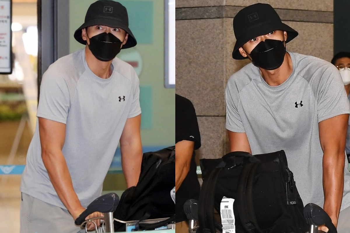 Hyun Bin looks ripped at South Korea airport after 2 months in Jordan